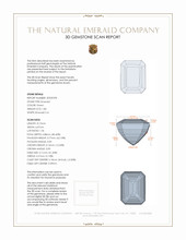 1.80 Ct. Emerald from Zambia 3 D Scan Report