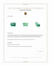 1.87 Ct. Emerald from Zambia Appraisal