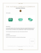 1.89 Ct. Emerald from Zambia Appraisal