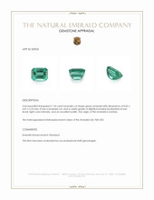 1.94 Ct. Emerald from Zambia Appraisal