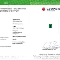 4.90 Ct. Emerald from Zambia Scan Report