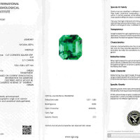 3.71 Ct. Emerald from Zambia Scan Report
