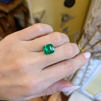 3.71 Ct. Emerald from Zambia Life Style