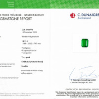 14.13 Ct. Emerald from Zambia Scan Report