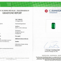 16.92 Ct. Emerald from Zambia Scan Report