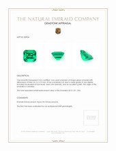 2.66 Ct. Emerald from Colombia Appraisal