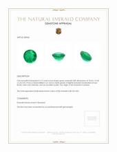4.15 Ct. Emerald from Zambia Appraisal