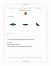 5.66 Ct. Emerald from Zambia Appraisal