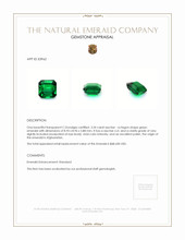 3.34 Ct. Emerald from Afghanistan Appraisal