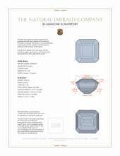 3.34 Ct. Emerald from Afghanistan 3 D Scan Report