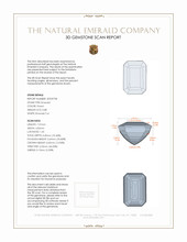 0.88 Ct. Emerald from Zambia 3 D Scan Report