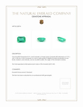 0.91 Ct. Emerald from Zambia Appraisal