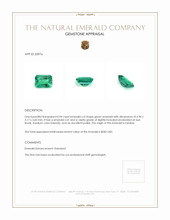 0.94 Ct. Emerald from Zambia Appraisal