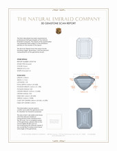 0.94 Ct. Emerald from Zambia 3 D Scan Report