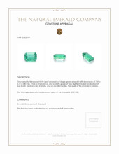 0.94 Ct. Emerald from Zambia Appraisal