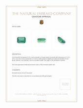 0.95 Ct. Emerald from Zambia Appraisal