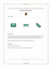 0.95 Ct. Emerald from Zambia Appraisal