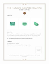 0.98 Ct. Emerald from Zambia Appraisal