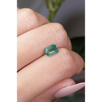 0.98 Ct. Emerald from Zambia Life Style
