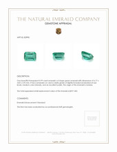 0.99 Ct. Emerald from Zambia Appraisal