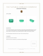 1.08 Ct. Emerald from Zambia Appraisal