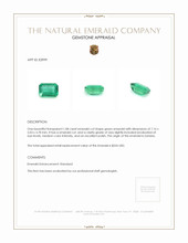 1.08 Ct. Emerald from Zambia Appraisal