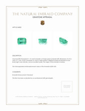 1.10 Ct. Emerald from Zambia Appraisal