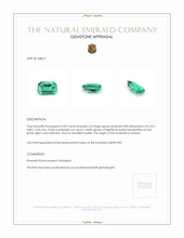 0.83 Ct. Emerald from Zambia Appraisal