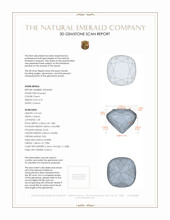 0.76 Ct. Emerald from Colombia 3 D Scan Report