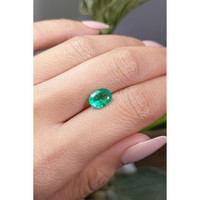 1.44 Ct. Emerald from Colombia Life Style