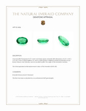 0.37 Ct. Emerald from Zambia Appraisal
