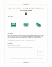 1.62 Ct. Emerald from Zambia Appraisal