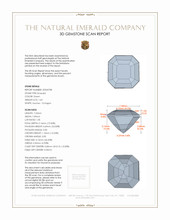 1.63 Ct. Emerald from Colombia 3 D Scan Report