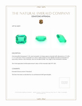 7.30 Ct. Emerald from Zambia Appraisal