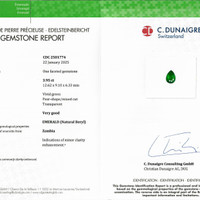 3.95 Ct. Emerald from Zambia Scan Report