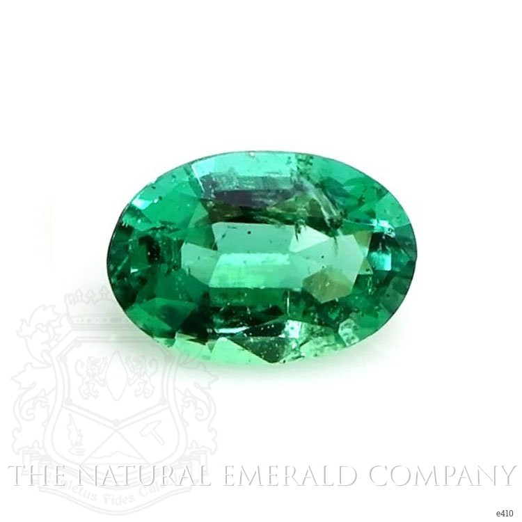 Solitaire Emerald Ring 0.44 Ct., 18K Yellow Gold