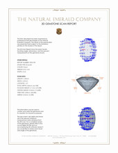 0.44 Ct. Emerald from Zambia 3 D Scan Report