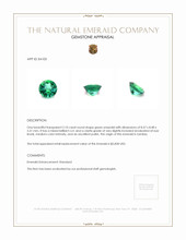 2.10 Ct. Emerald from Zambia Appraisal