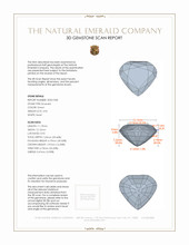4.96 Ct. Emerald from Zambia 3 D Scan Report