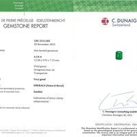 6.14 Ct. Emerald from Zambia Scan Report