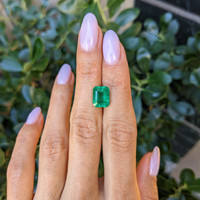 3.86 Ct. Emerald from Zambia Life Style