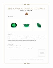 2.58 Ct. Emerald from Zambia Appraisal