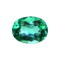 Accent Stones Emerald Ring 1.18 Ct., 18K Yellow Gold Combination Stone