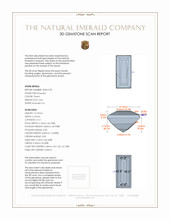2.66 Ct. Emerald from Zambia 3 D Scan Report