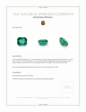 4.11 Ct. Emerald from Zambia Appraisal