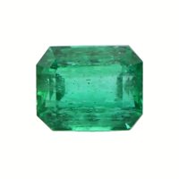 Antique Style Emerald Ring 7.63 Ct., 18K Yellow Gold Combination Stone