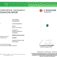 2.17 Ct. Emerald from Colombia Scan Report