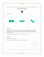 1.03 Ct. Emerald from Colombia Appraisal