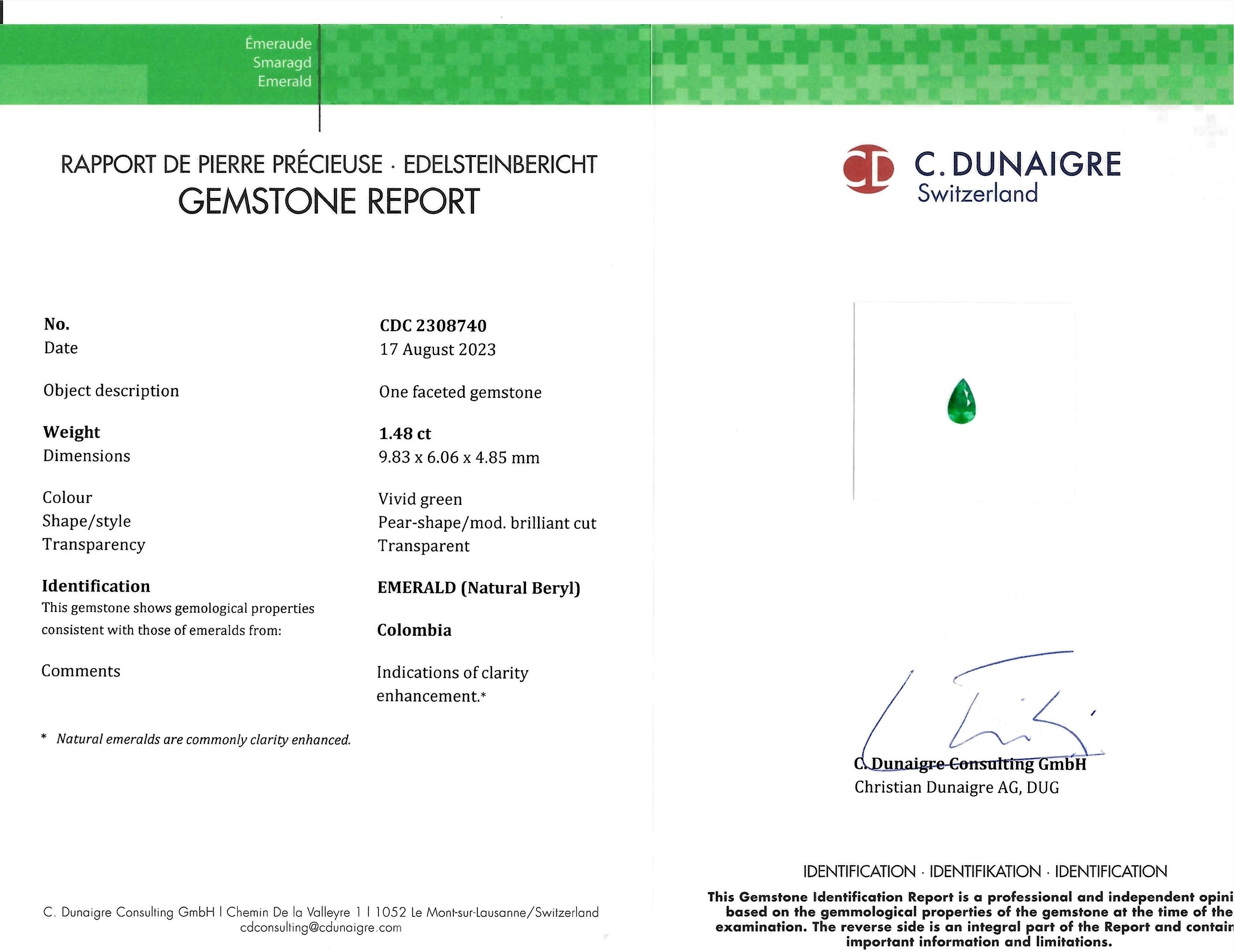 1.48 Ct. Emerald from Colombia