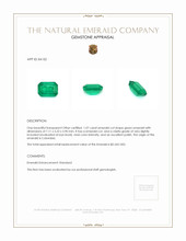 1.07 Ct. Emerald from Colombia Appraisal